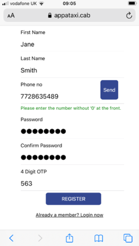 password